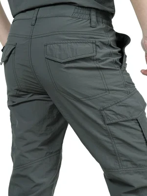 Men's Summer Tactical Cargo Pants Lightweight Casual Waterproof Trousers Casual Pants Wear-resisting Multi-pocket Outdoor Hiking