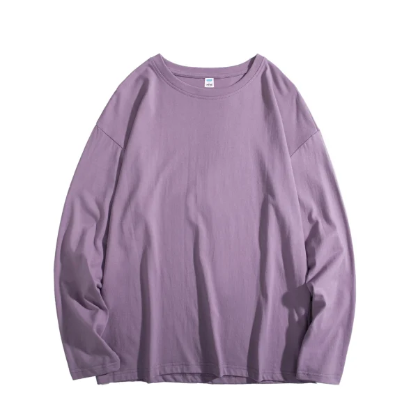 Privathinker Hip Hop Baggy T-shirt For Men Long Sleeve Fashion Brand Cotton Luxury Brand Tops Casual Solid Color Male Tees