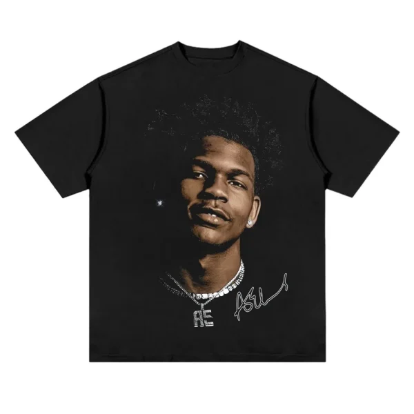 American professional basketball star pattern printed T-shirt trend casual loose 100% cotton round neck short-sleeved T-shirt