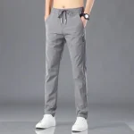 Men's Pants Gym Mens Clothing Ice Silk Pants Trousers Man Big Size Mens Designer Clothes Sport Cargo Sweatpants Baggy Summer Y2k
