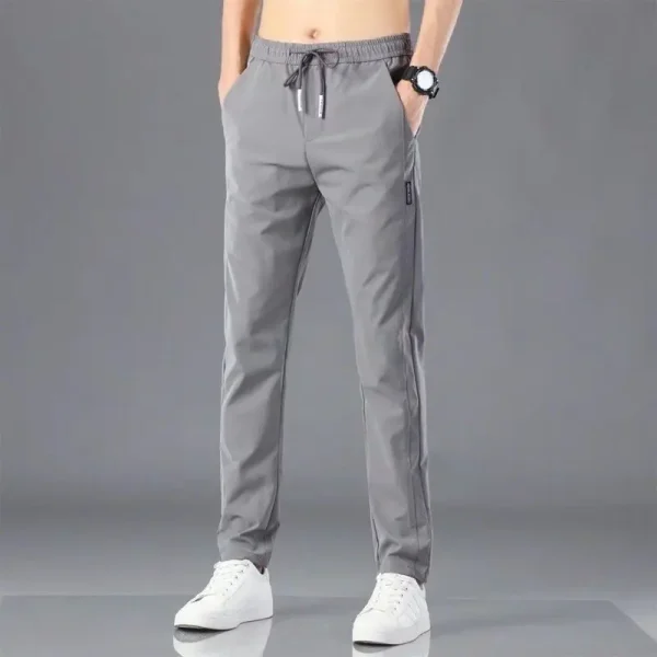 Men's Pants Gym Mens Clothing Ice Silk Pants Trousers Man Big Size Mens Designer Clothes Sport Cargo Sweatpants Baggy Summer Y2k