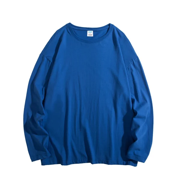 Privathinker Hip Hop Baggy T-shirt For Men Long Sleeve Fashion Brand Cotton Luxury Brand Tops Casual Solid Color Male Tees