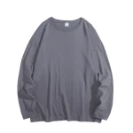 Privathinker Hip Hop Baggy T-shirt For Men Long Sleeve Fashion Brand Cotton Luxury Brand Tops Casual Solid Color Male Tees