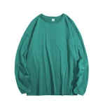 Privathinker Hip Hop Baggy T-shirt For Men Long Sleeve Fashion Brand Cotton Luxury Brand Tops Casual Solid Color Male Tees