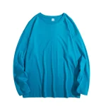 Privathinker Hip Hop Baggy T-shirt For Men Long Sleeve Fashion Brand Cotton Luxury Brand Tops Casual Solid Color Male Tees