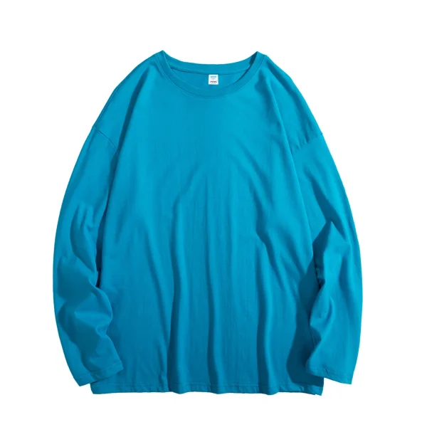 Privathinker Hip Hop Baggy T-shirt For Men Long Sleeve Fashion Brand Cotton Luxury Brand Tops Casual Solid Color Male Tees