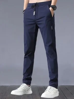 Men's Pants Gym Mens Clothing Ice Silk Pants Trousers Man Big Size Mens Designer Clothes Sport Cargo Sweatpants Baggy Summer Y2k