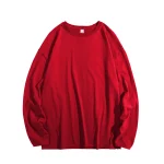 Privathinker Hip Hop Baggy T-shirt For Men Long Sleeve Fashion Brand Cotton Luxury Brand Tops Casual Solid Color Male Tees