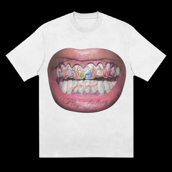 Y2k tops America Graphic Print T-shirt Retro Loose Short Sleeve Round Neck Cotton Top Gothic Streetwear Men hip hop Clothing Emo