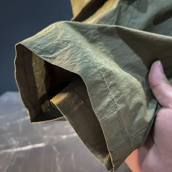 Mens Cargo Shorts Baggy Short Pants for Men with Pockets Oversize Loose Solid Long Draw String Bermuda Wide Half Big Size Jorts