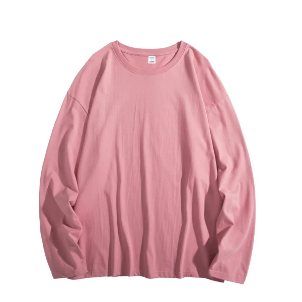 Privathinker Hip Hop Baggy T-shirt For Men Long Sleeve Fashion Brand Cotton Luxury Brand Tops Casual Solid Color Male Tees